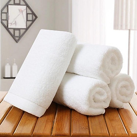 Khăn tắm khách sạn cao cấp 65x 130cm 330gram dệt 100% cotton màu trắng