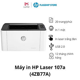 Máy In Laser Đen Trắng HP 107A (4ZB77A) – Hàng Chính Hãng