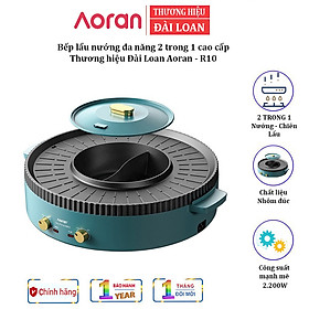 Bếp nẩu nướng đa năng 2 trong 1 cao cấp Aoran GP-014A Công suất : 2200W - HÀNG CHÍNH HÃNG