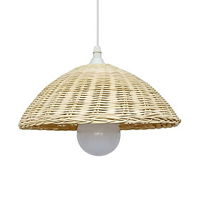 Bamboo Lamp Shade Decoration Light Bulb Cover Bulb Guard for Dining Room