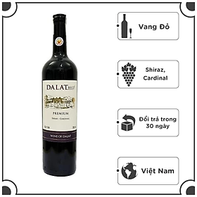 Rượu Vang Đỏ Dalatbeco Premium 13.5% - 750ml