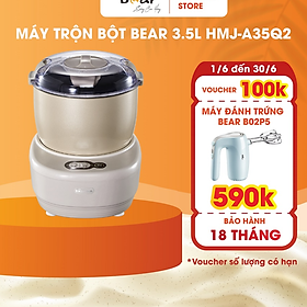 Mua Máy Trộn Bột Đa Năng Bear 3 5L Ủ   Nhào Nhanh  Bản Cao Cấp Công Suất Lớn HMJ-A35Q2 - Hàng chính hãng