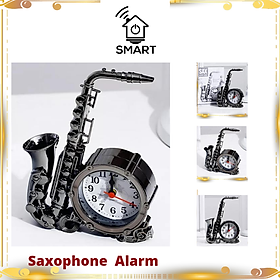 Đồng Hồ Hình Kèn Saxophone trang trí decor bàn làm việc tặng kèm pin