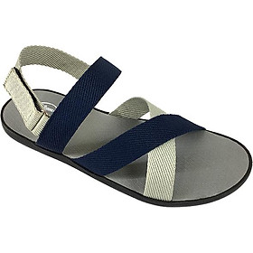 Giày Sandal Nam 3 Quai Ngang Chéo Everest EV14 A244 (Xanh Đậm Phối Xám)