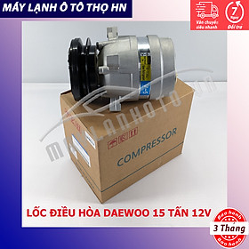 Lốc điều hòa (block,máy nén) Doosan 55 12V hàng xịn Hàn Quốc (hàng chính hãng nhập khẩu trực tiếp)