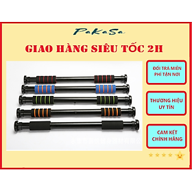 Xà Đơn Treo Tường Gắn Cửa Đa Năng Độ Dài Tùy Chỉnh Giúp Bạn Tập Gym, Tập Cơ Bụng, Cơ Vai, Cơ Xô - PaKaSa - Hàng Chính Hãng ( màu ngẫu nhiên )