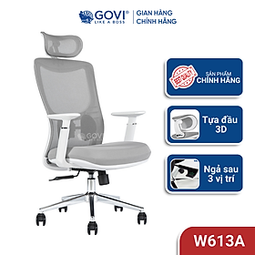 Mua Ghế xoay văn phòng Govi W01A - Tựa đầu lưng lưới  nâng hạ di chuyển nhẹ nhàng  tay ghế cố định  đệm ngồi êm ái