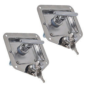 Stainless Steel Recessed Stainless Folding T Lock / Handle Trailer