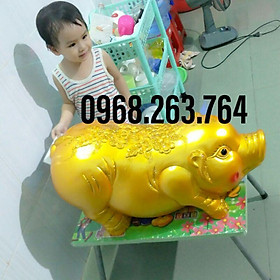 Mua Lợn đất khổng lồ  heo đất khổng lồ dài 70cm  bao kiểm tra hàng trước khi thanh toán