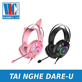 Mua Tai nghe Dare-U EH469 RGB Pink_Black - Hàng chính hãng