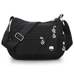 Túi giỏ xách đeo chéo nữ thời trang nhiều ngăn size 27cm chất liệu vải dù chống thấm nước, chống xước cao cấp TX059
