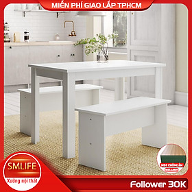 Mua Bộ bàn ghế ăn gỗ hiện đại SMLIFE Douglas