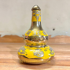Mua Hồ lô sứ rồng vàng 3D cao 15.5cm