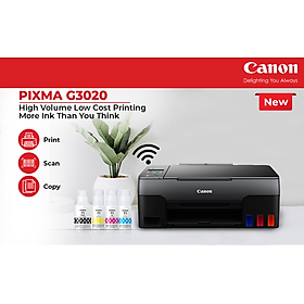 Máy in 4 màu đa chức năng Canon Pixma G3020 - Hàng chính hãng