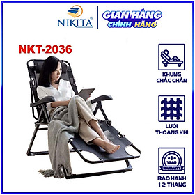 Ghế xếp thành giường, Vải lưới thoáng khí, Khung kim loại sơn tĩnh điện bền bỉ - NIKITA