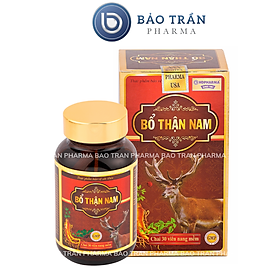 Viên uống Bổ Thận Nam giúp bổ thận tráng dương tăng cường sinh lý nam - Hộp 30 viên thành phần từ nhân sâm, nhung hươu