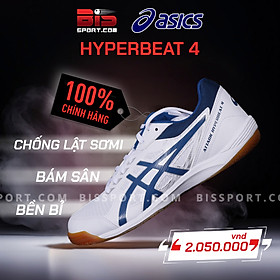 Giày Bóng Bàn Asics Hyperbeat 4 Trắng Chính Hãng Nhật Bản - Siêu Bám Sân