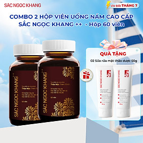 Combo 2 Hộp viên uống Sắc Ngọc Khang ++ hỗ trợ hạn chế lão hóa, sạm da, nám da; hỗ trợ tăng cường nội tiết tố nữ