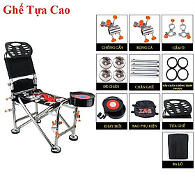 Ghế Câu Đài ghế câu cá địa hình full phụ kiện KK-10