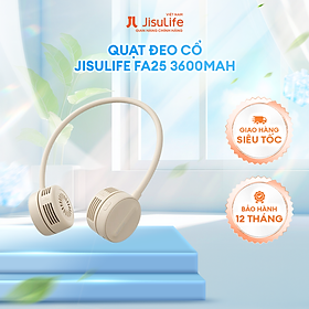 Mua Quạt đeo cổ Jisulife FA25 4W 1800mAh không cánh | 3 Cấp độ gió | Sử dụng tới 12h - Hàng Chính Hãng