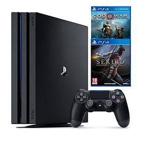 Bộ Máy Game PS4 Pro 1TB Kèm 2 Game Godofwar 4 , Sekiro : Shadows Die Twice - Hàng Chính Hãng