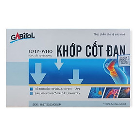 KHỚP CỐT ĐAN Vinaphar Hộp 30 viên - Hỗ trợ mạnh gân cốt, giúp hạn chế đau nhức khớp xương do phong thấp, thoái hóa khớp