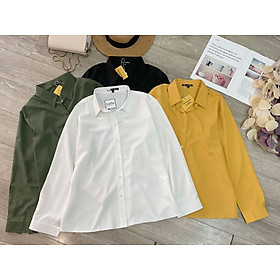 Bigsize Nữ - Áo Sơ Mi Tay Dài - thời trang công sở ngoại cỡ 60kg đến 93kg