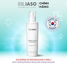 D43 Kem dưỡng Biotics dạng sữa trắng sáng da - Derma Action Emulsion 150ml - Dr IASO