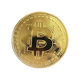 Gold/Sillver Plated Bitcoin Coin BTC Coins Souvenir Art Collection Physical Gift