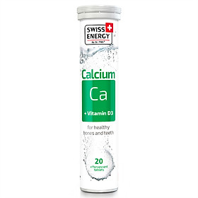 VIÊN SỦI BỔ SUNG CANXI VÀ D3 SWISS ENERGY CHO XƯƠNG CHẮC KHỎE - TỪ THỤY SĨ (20 Viên/ Tuýp)