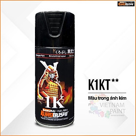 Sơn xịt Samurai Kurobushi - BÓNG KIM TUYẾN K1KT (300ml)