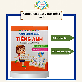 Sách - Bé chinh phục từ vựng Tiếng anh - Theo sơ đồ tư duy Mind Map (Phiên bản mới)