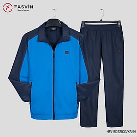 Bộ Quần Áo Gió Thể Thao Nam FASVIN BD22533.HN 02 Lớp Lót Thun Dày Dặn Ấm Áp Chất Vải Kiểu Dáng Đẹp