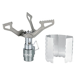 Lixada 25g Lightweight Mini Pocket Titanium Alloy Outdoor Cooking Burner Folding Camping Gas Stove 2700W with 8-Plate