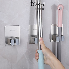 Mua Giá Inox Treo Cây Lau Nhà Gắn Tường  Khô Ráo - Gọn Gàng - Ngăn Nắp  Gắn Keo Siêu Chắc Không Khoan Đục - TakyHome 4032