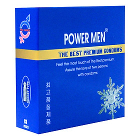 Bao Cao Su Powermen Hương Bạc Hà Tăng Khoái Cảm (Hộp 3 Chiếc)