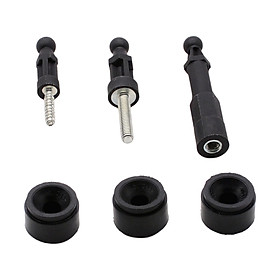 3 Pieces 1434444 Engine Cover Rubber Mounting Bush Screws Kit Cushions 4M5G-6A994 AA for MK2 Direct Replaces Repair Parts Spare Parts