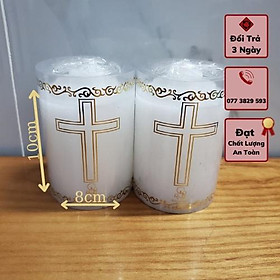 Mua Nến trụ Thánh Giá 22x8cm(Cao R) Cháy Liên Tục 3 - 4 ngày