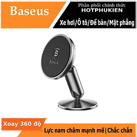Mua Giá đỡ điện thoại hít nam châm từ tính hiệu Baseus Bullet Magnetic dùng trên xe hơi ô tô / để bàn vật liệu cao cấp  thiết kế nhỏ gọn  dùng cho điện thoại 4.7 đến 6.5 inch (giao màu ngẫu nhiên) - Hàng nhập khẩu