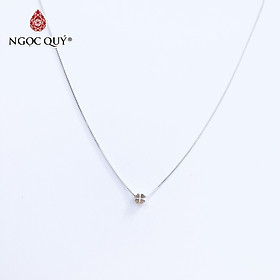 Dây chuyền bạc mặt cỏ 4 lá - Ngọc Quý Gemstones