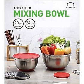 Mua BỘ BÁT TRỘN INOX KIÊM BÀN MÀI 3 CHỨC NĂNG size 20cm MIX3202