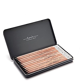 Bộ 12 bút chì phác thảo kí hoạ đủ sắc độ Renoir Sketching Pencils Fine Art