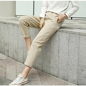 Quần kaki basic pants unisex cực chất - Màu Be