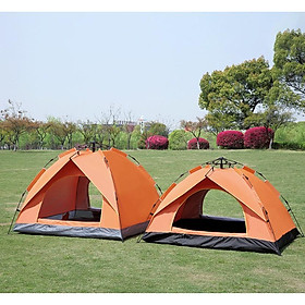 Lều cắm trại 2 4 6 người với khung siêu cứng chắc chắn cùng 2 cửa 2 lớp chống nắng hiệu quả loại tự bung 5s