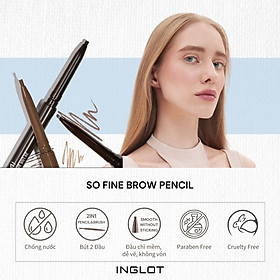  Chì kẻ chân mày màu tự nhiên lâu trôi So Fine Inglot (0.09g)