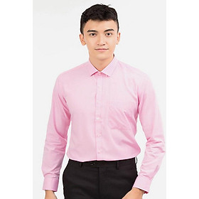 Áo Sơ Mi Nam Dài Tay Novelty NSMMMTMBMR171128D41 - Hồng (Size