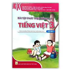 Sách - Bài tập phát triển năng lực Tiếng Việt lớp 3 - tập 1