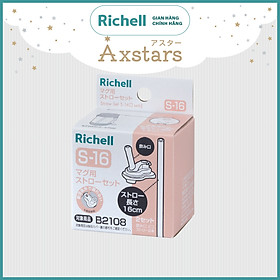 Bình ống hút AXSTARS Richell Nhật Bản 450ml chống sặc cho bé từ 8 tháng | Baby