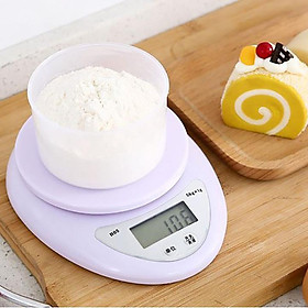 Cân tiểu ly điện tử 5kg để bàn nhà bếp màn hình LCD - Hàng nhập khẩu