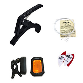 Mua Combo Bộ phụ kiện đàn Ukulele (Máy lên dây + Capo + Bộ dây dự phòng + Phím gảy)